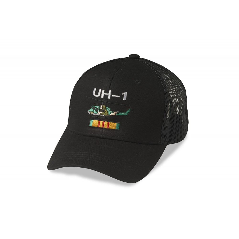 UH1 BLACK MESH BASEBALL CAP UH1 BLACK MESH BASEBALL CAP